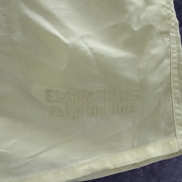 Essentials Fear Of God Lemonade Nylon Athletic Shorts - Picture 2 of 7